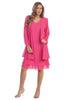 Mother of the Bride Dresses Short - FUCHSIA / M