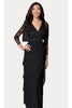 J&J Fashion 8729 Classy Mother Of The Bride Dresses - BLACK / M