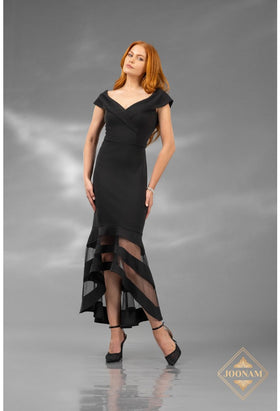Terani Couture J4652 Elegant Evening Homecoming Formal Premium Black Dress