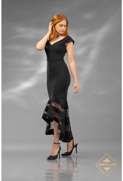 Terani Couture J4652 Elegant Evening Homecoming Formal Premium Black Dress