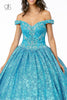 Jeweled Off the Shoulder Ball Gown by Elizabeth K GL1821 - Quinceanera Dresses