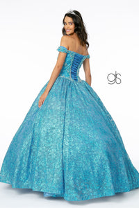 Jeweled Off the Shoulder Ball Gown by Elizabeth K GL1821 - Quinceanera Dresses