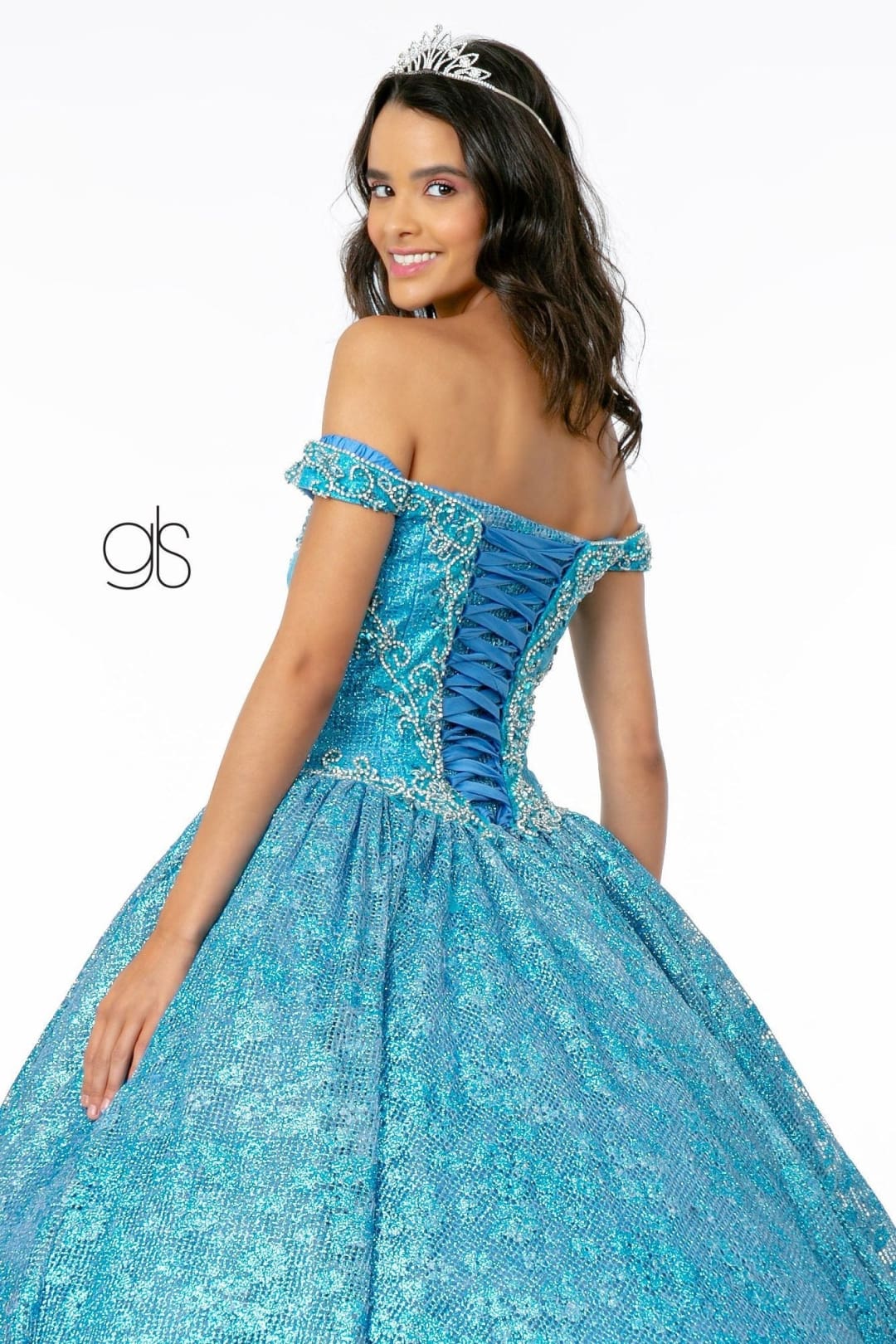 Jeweled Off the Shoulder Ball Gown by Elizabeth K GL1821 - Quinceanera Dresses