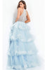 Jovani 00461 A-Line Dress with Embellished Halter and Tiered Design - Prom