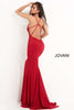 Jovani 00512 Plunging V-neck Strappy Prom Evening Gown