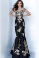 Jovani - 00635 Sweetheart Embroidered Trumpet Dress - Prom