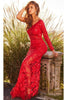 Jovani - 03333 Sequin Prom Gown with One Sleeve - Prom