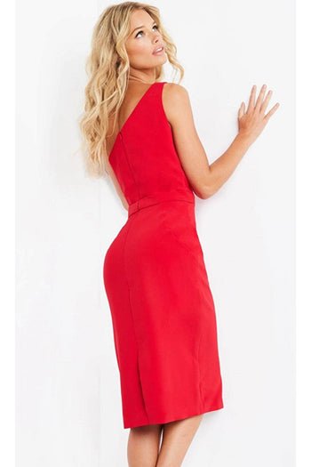 Jovani 03568 - Asymmetrical Cocktail Dress - Prom