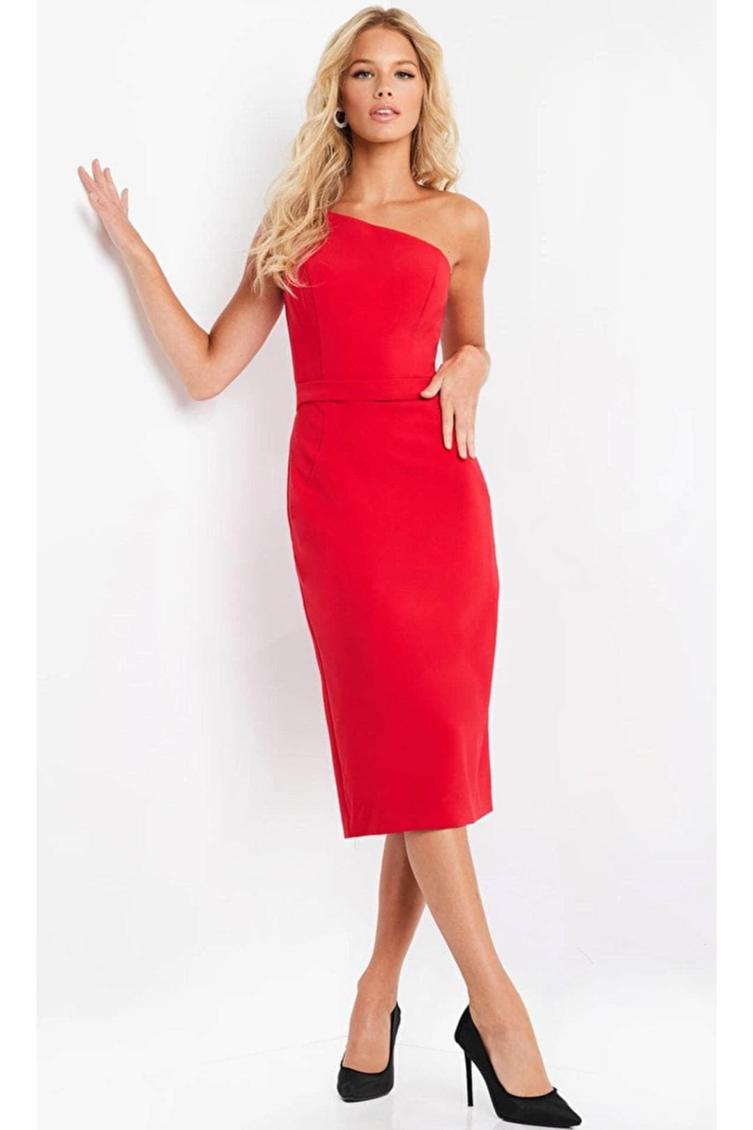 Jovani 03568 - Asymmetrical Cocktail Dress - Prom