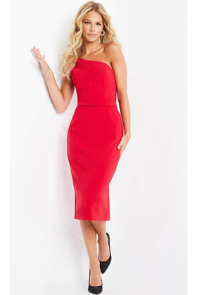 Jovani 03568 - Asymmetrical Cocktail Dress