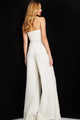Jovani 03828 - Strapless Straight Neck Wide Leg Evening Jumpsuit - Prom
