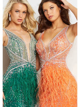 Flapper Dress for Vintage 1920s Outfit in Emerald Style 04042