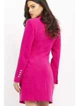 Jovani 04172 Long Sleeve Double-Breasted Form-Fitting Blazer Dress