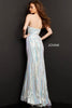 Jovani - 04810 Strapless Geometric Sequined Dress - Prom