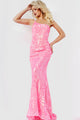 Jovani 05664 One Shoulder Iridescent Sequin Fitted Prom Dress - Dress