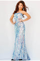 Jovani 05664 Sequin One-Shoulder Sheath Dress - Prom