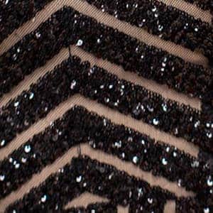 Jovani 06016 - One-Shoulder Chevron Sequin After-Prom Dress - Prom