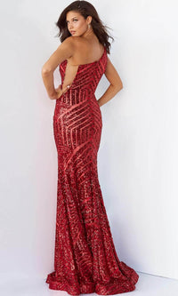 Jovani 06017 One-Shoulder Sequin Gown - Prom