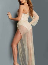 Jovani 06082 asymmetric bodycon dress