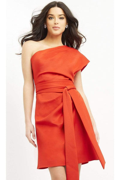 Jovani 06316 One-Shoulder Scuba Sheath Dress - Prom