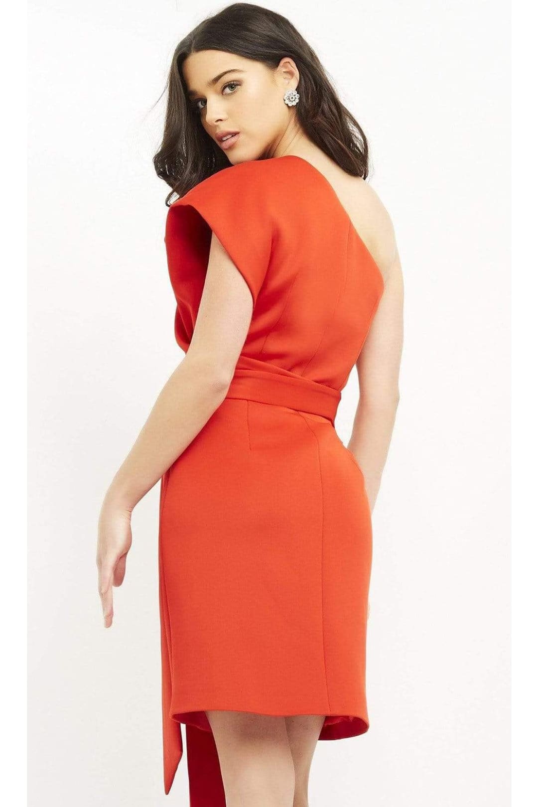 Jovani 06316 One-Shoulder Scuba Sheath Dress - Prom