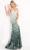 Jovani 06459 - Strapless Two-Tone Sequined Sheath Dress - Prom