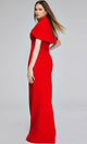 Jovani 06538 Evening Gown with High Neck and Cape Detail - Prom