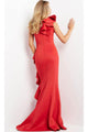 Jovani 06603 - Ruffle Trim Evening Gown with Slit - Prom