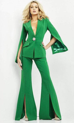 Jovani - 06922 Two Piece Collared Jumpsuit
