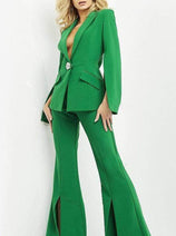 Jovani - 06922 Two Piece Collared Jumpsuit