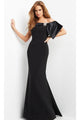 Jovani 07014 - Satin Bow Mermaid Evening Dress - Prom