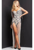 Jovani 07031 - Sleek Sleeveless Deep V-Neck Evening Gown - Prom