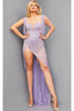 Jovani 07031 - Sleek Sleeveless Deep V-Neck Evening Gown - Prom