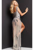 Jovani 07031 - Sleek Sleeveless Deep V-Neck Evening Gown - Prom