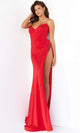 Jovani 07138 High Slit Gown with Embellishments - Prom