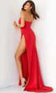 Jovani 07138 High Slit Gown with Embellishments - Prom