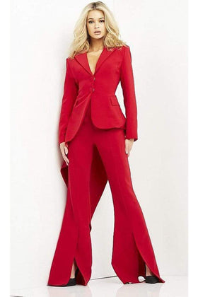 Jovani 07209 - Racer Back Two-Piece Pantsuit