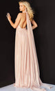 Jovani 07247 - Cascading Panel Gown with Plunging Halter Neck. - Prom