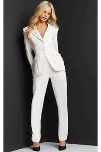 Jovani 07293 - Stylish Tuxedo Two-Piece Pantsuit - Prom