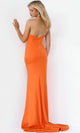 Jovani 07323 - Crystal Beaded Prom Dress with Plunging Neckline and High Slit - Prom