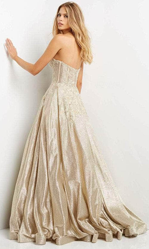 Jovani 07497 - Strapless Sweetheart Neckline Evening Gown - Prom
