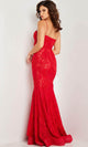 Jovani 07499 - Lace Mermaid Prom Dress with Bustier Bodice - Prom