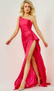 Jovani 07536 - One-Shoulder High Slit Evening Gown - Prom