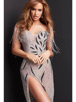 Sexy Beaded Sweetheart Prom Cocktail Dress by Jovani 07577
