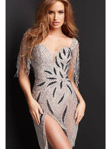 Sexy Beaded Sweetheart Prom Cocktail Dress by Jovani 07577