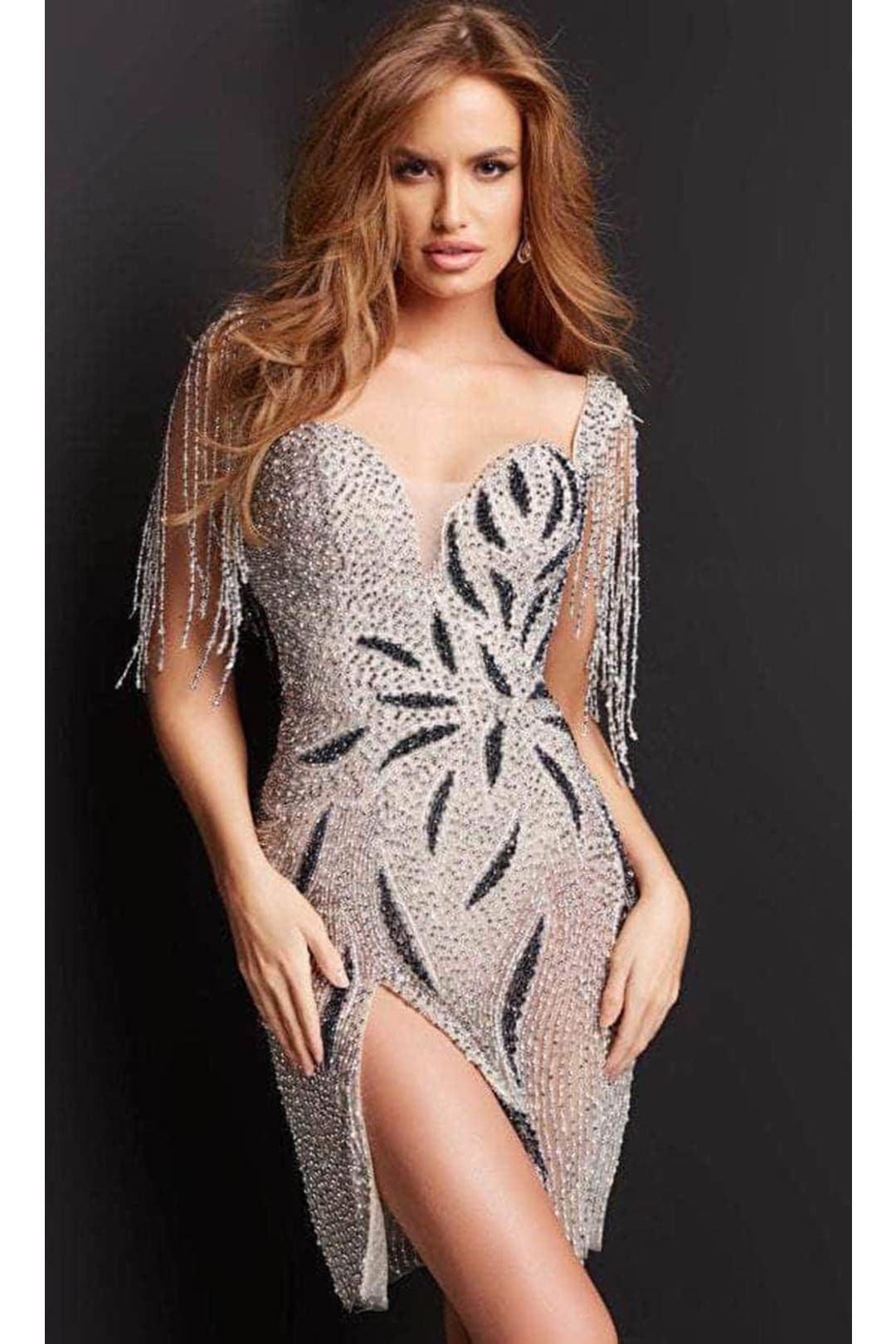 Jovani 07577 Sexy Beaded Sweetheart Prom Cocktail Dress