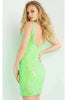 Jovani 07669 Cute Sequin Mini Bodycon Dress