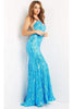 Jovani 07786 - Strapless Sweetheart Sequin Dress with Lace-Up Open Back - Prom