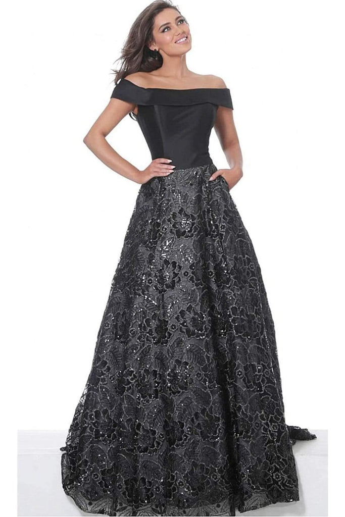 Jovani 07897 - Embellished Trumpet Gown with Deep V Neckline - Deep V Neckline. - Prom