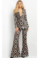 Jovani 07921 - Sequin Pantsuit with Plunging V-Neck - Prom